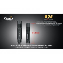 fenix torcia E05 27 lumens